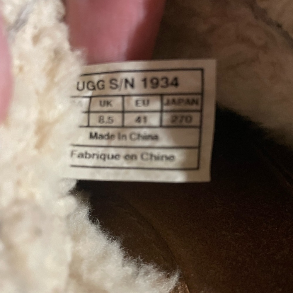 UGG AUSTRALIA WOMENS CHESTNUT BROWN SUEDE CLOG MULE SHOES